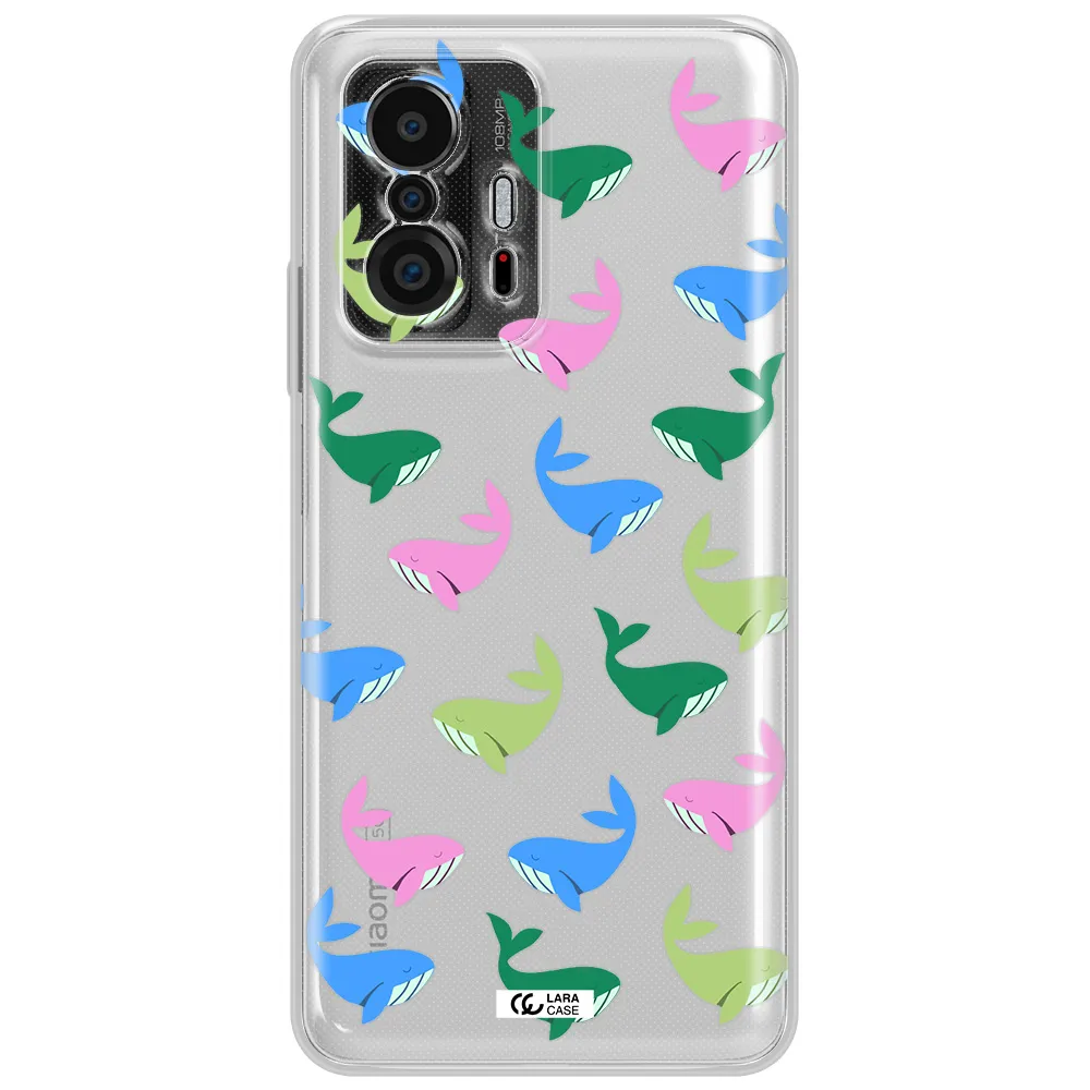 Colorful Whales Xiaomi 11T Clear Tpu Case