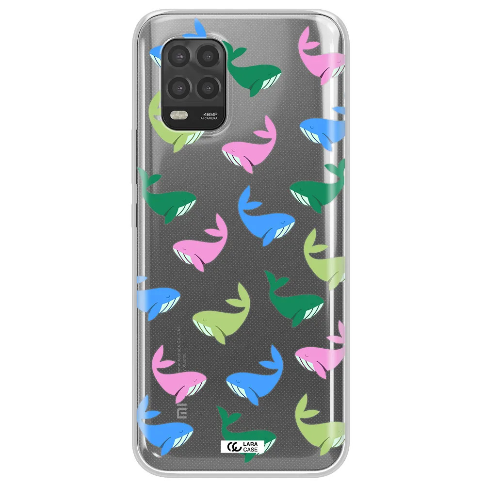 Colorful Whales Xiaomi Mi 10 Lite Clear TPU Case