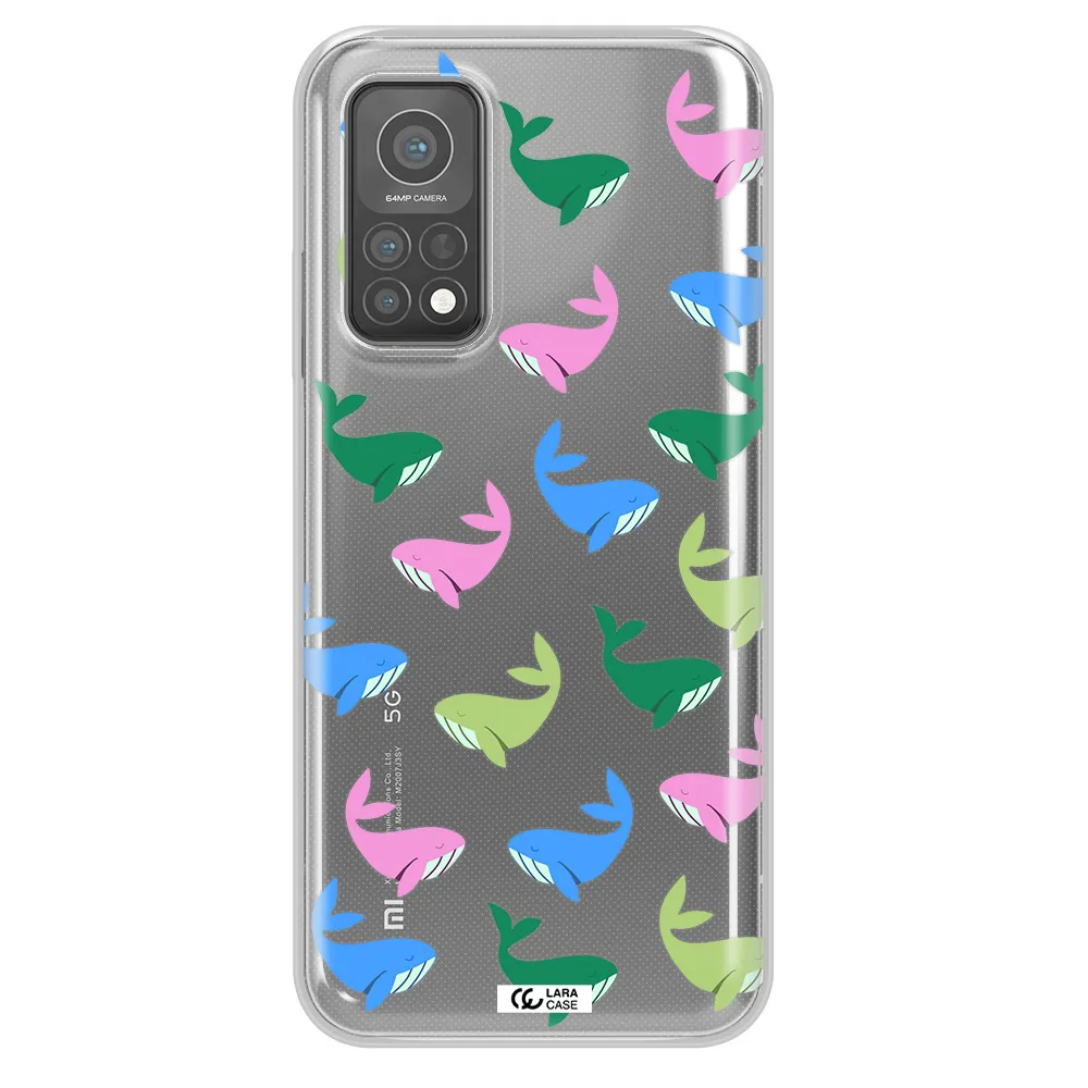 Colorful Whales Xiaomi Mi 10 T Pro Clear TPU Case