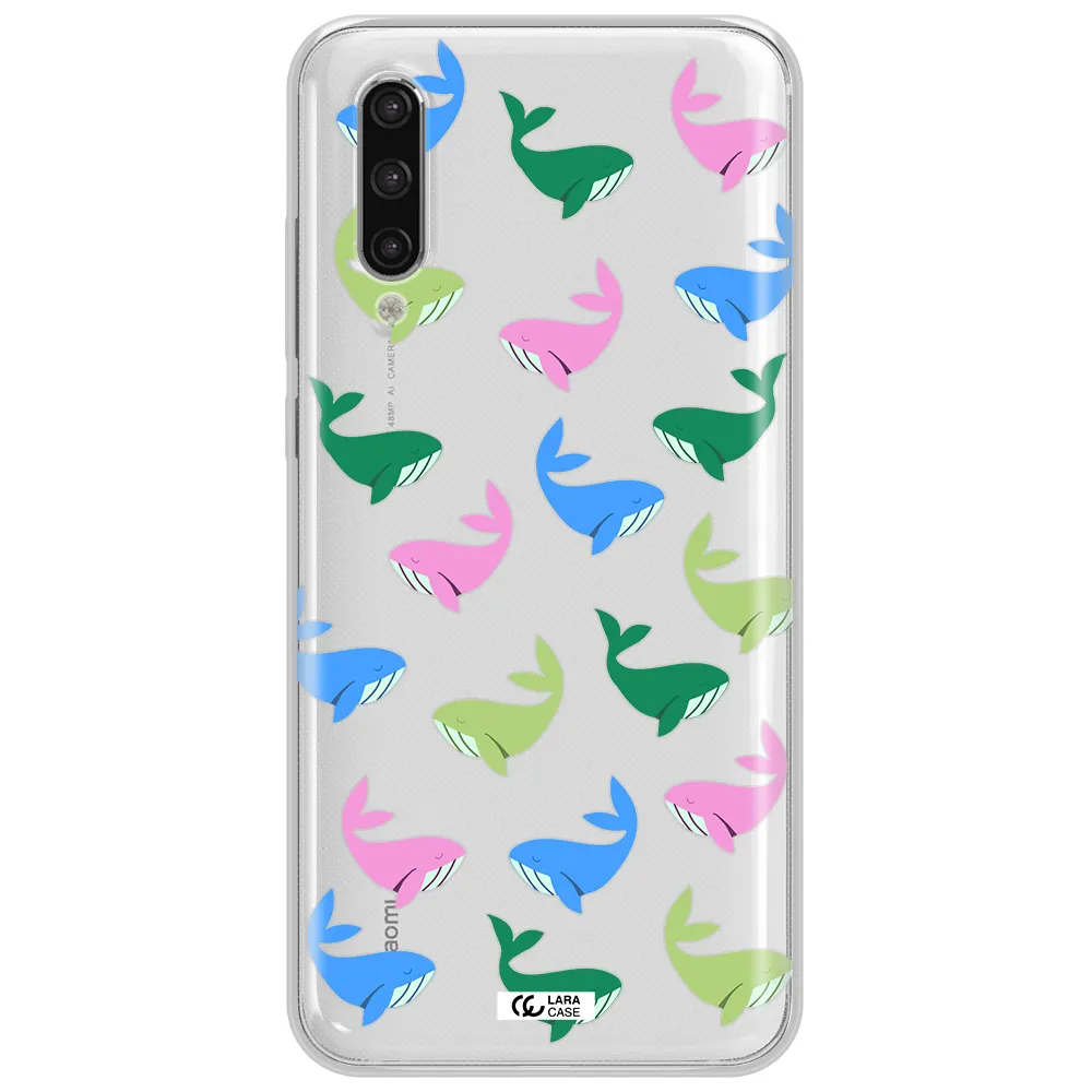 Colorful Whales Xiaomi Mi 9 Lite Clear Tpu Case