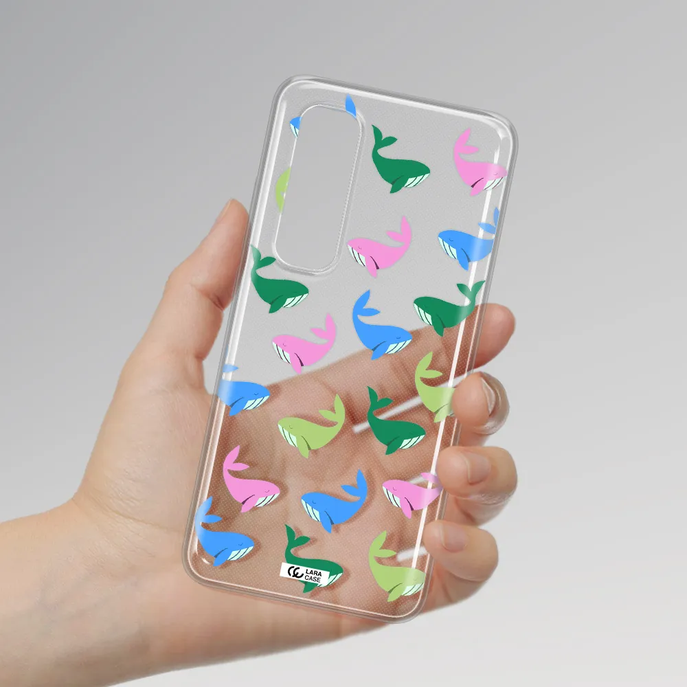 Colorful Whales Xiaomi Mi Note 10 Lite Clear TPU Case