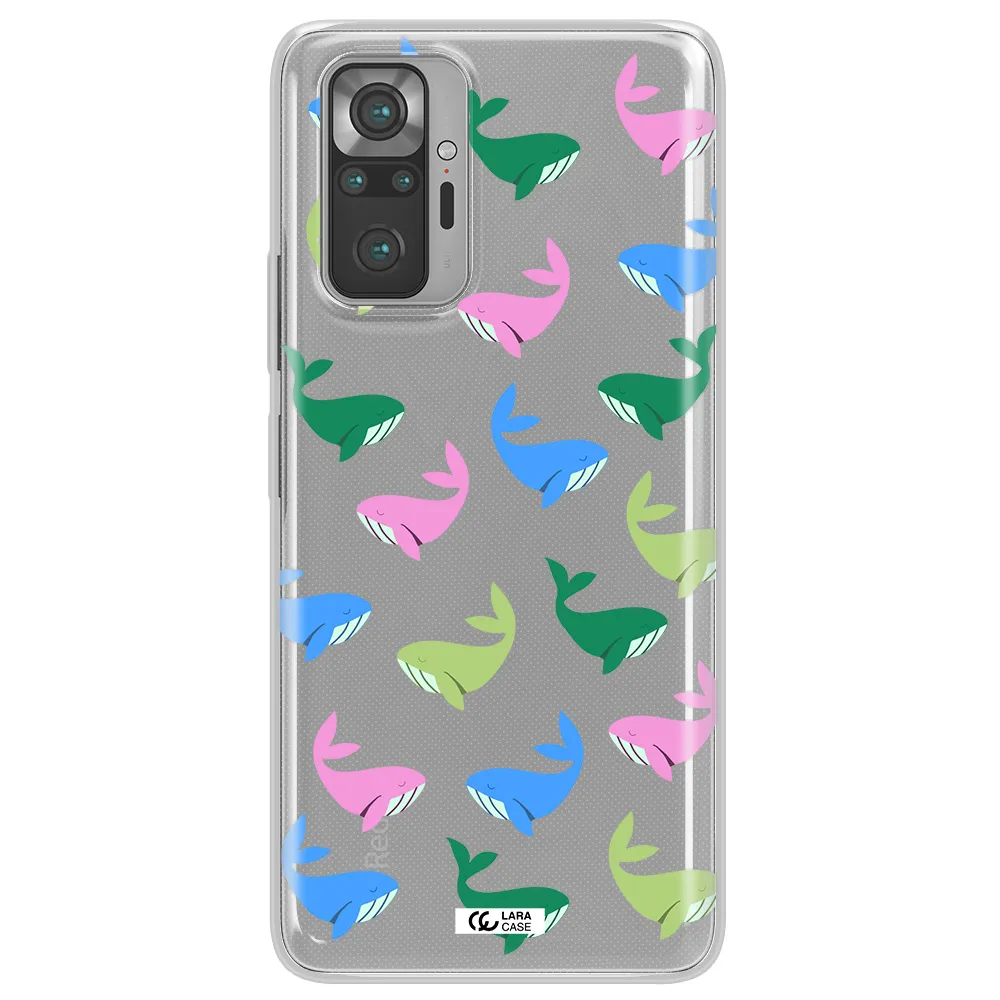 Colorful Whales Xiaomi Note 10 Pro Clear TPU Case