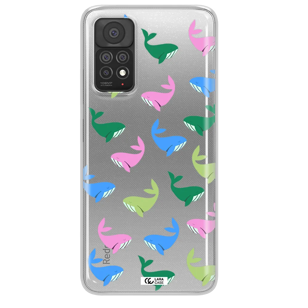 Colorful Whales Xiaomi Note 11 Pro Clear TPU Case