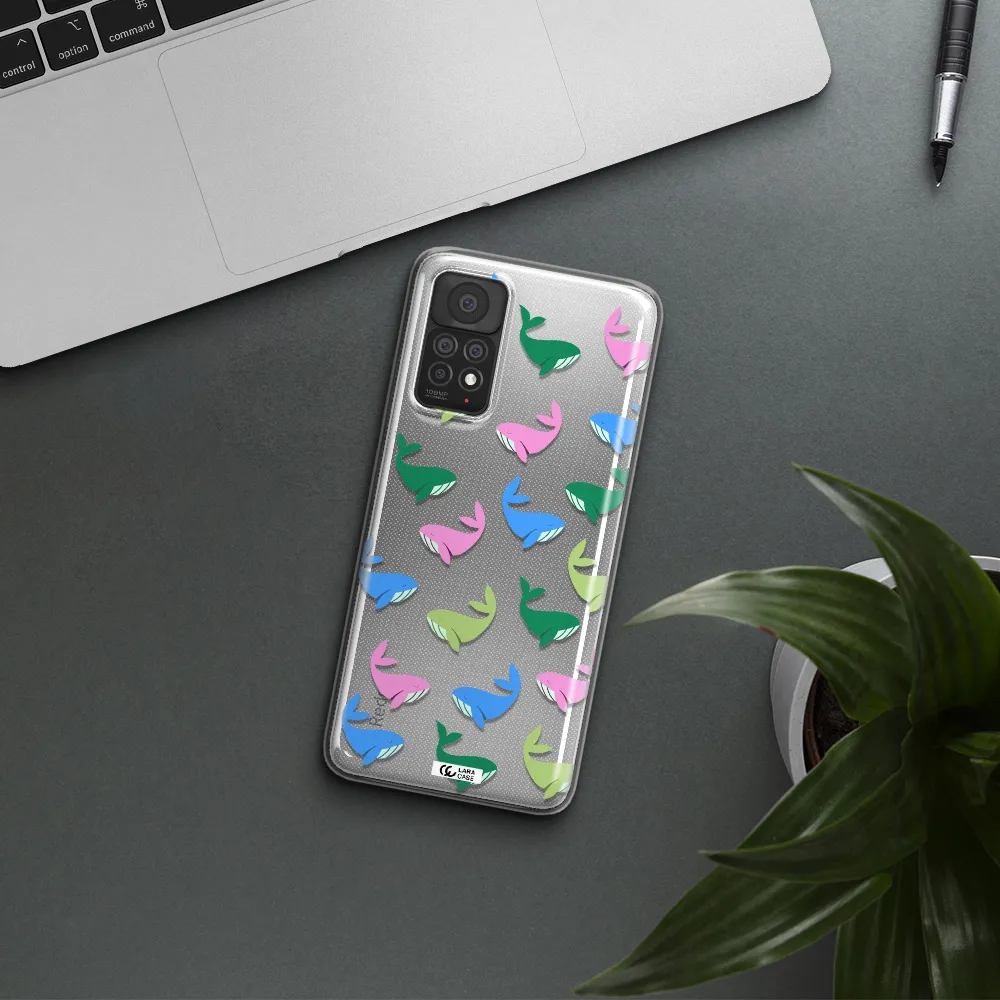 Colorful Whales Xiaomi Note 11 Pro Clear TPU Case