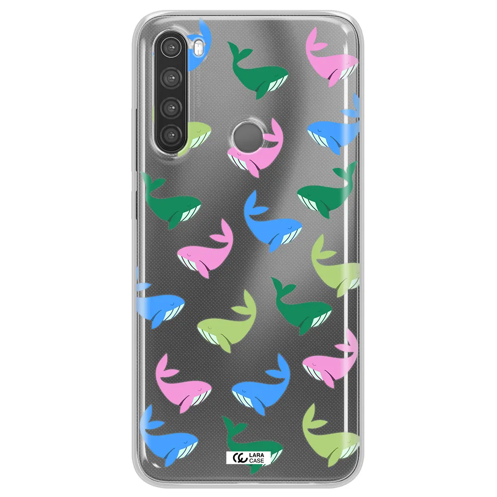 Colorful Whales Xiaomi Note 8 Clear TPU Case