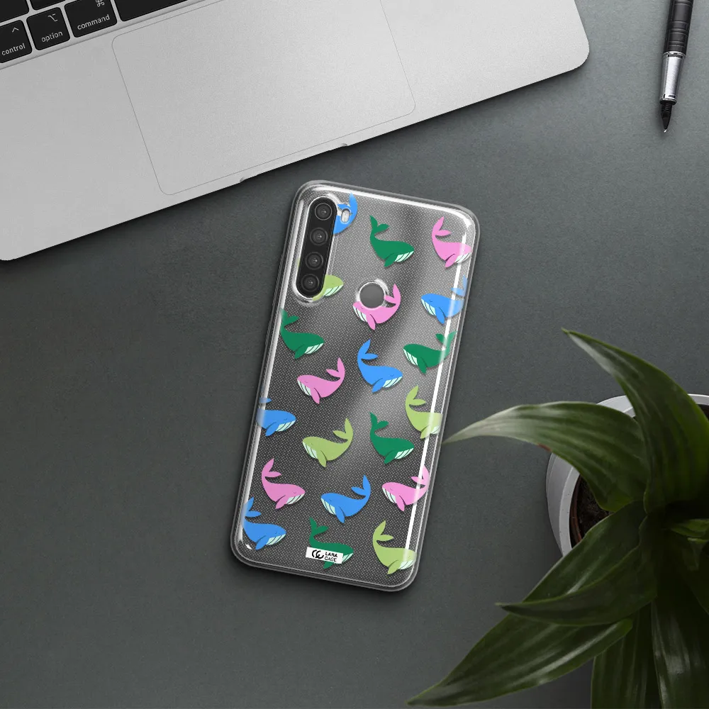 Colorful Whales Xiaomi Note 8 Clear TPU Case