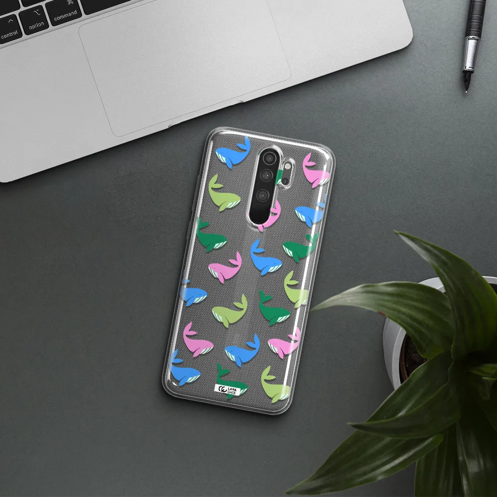 Colorful Whales Xiaomi Note 8 Pro Clear TPU Case