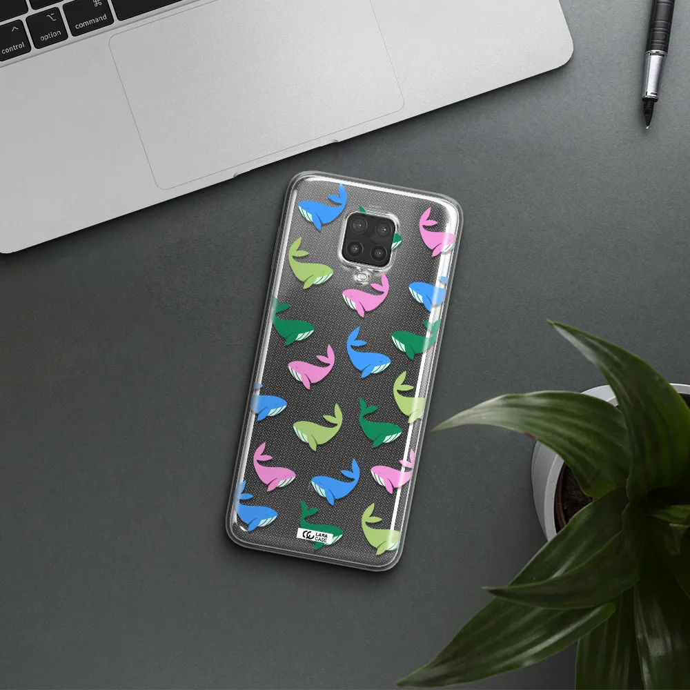 Colorful Whales Xiaomi Note 9 Pro Clear TPU Case