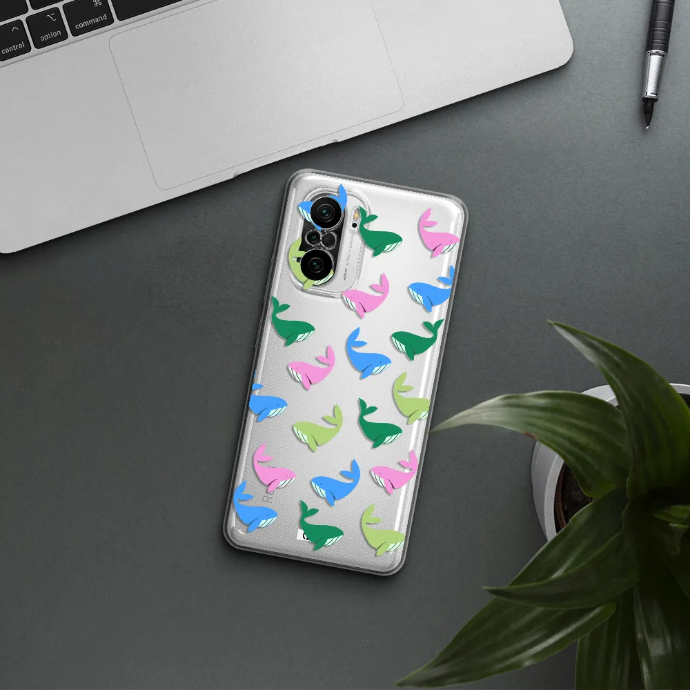 Colorful Whales Xiaomi Poco F3 Clear Tpu Case