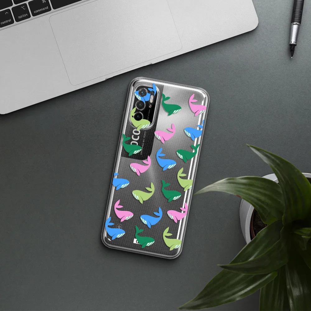 Colorful Whales Xiaomi Poco M3 Pro Clear Tpu Case