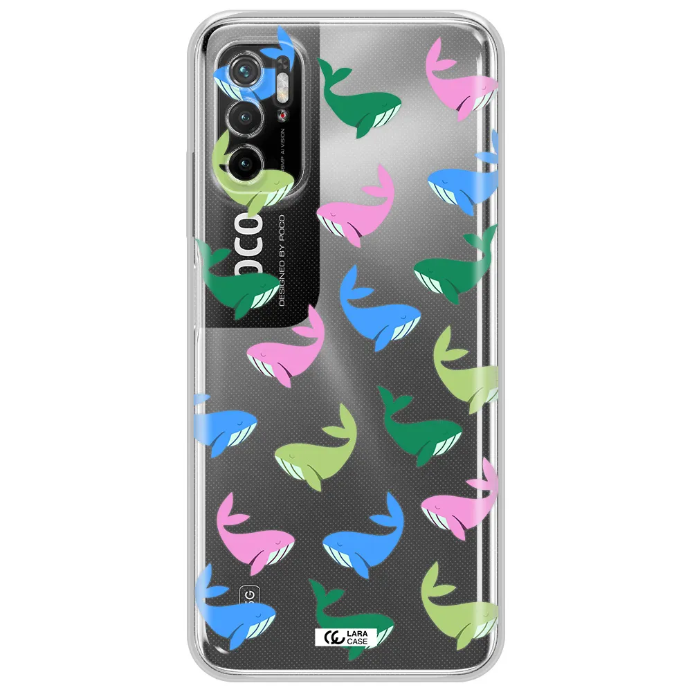 Colorful Whales Xiaomi Poco M4 Pro 5G Clear Tpu Case