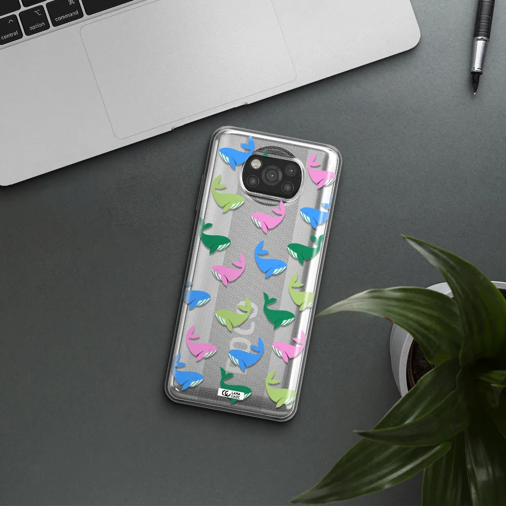 Colorful Whales Xiaomi Poco X3 Clear TPU Case