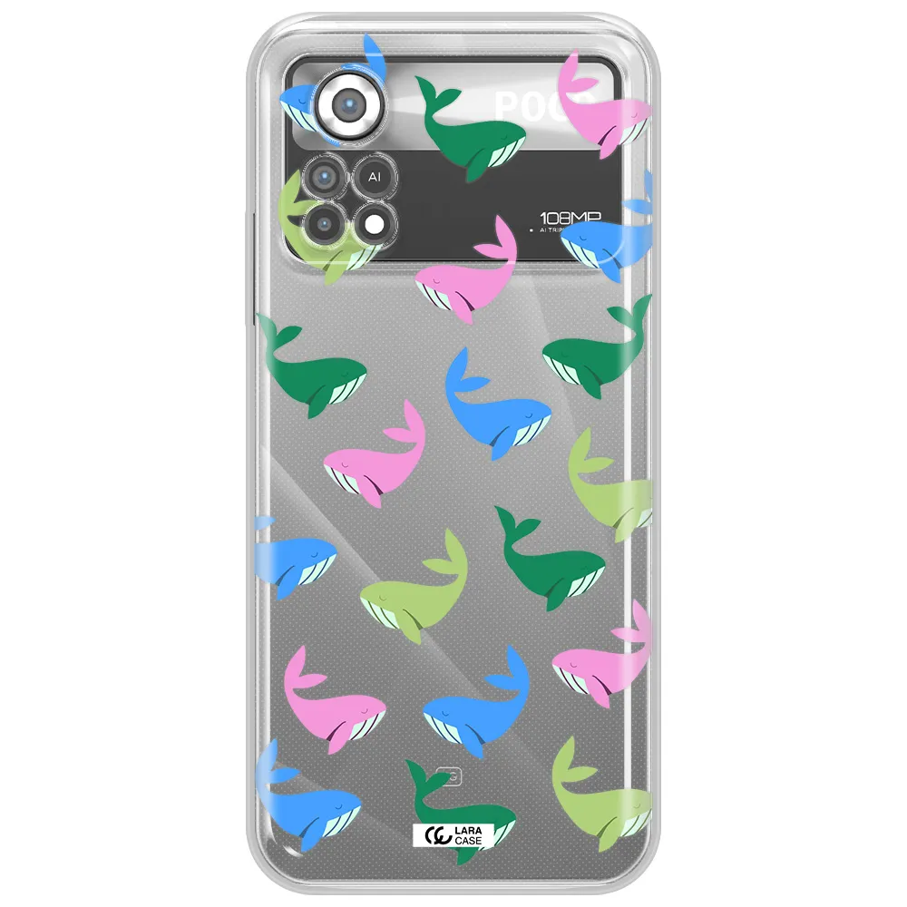 Colorful Whales Xiaomi Poco X4 Pro Clear TPU Case
