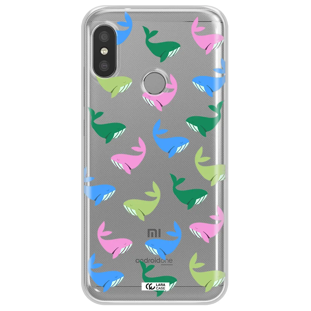 Colorful Whales Xiaomi Redmi 6 Pro Clear TPU Case