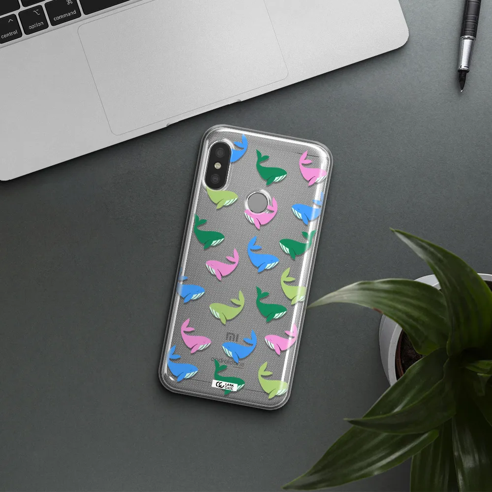 Colorful Whales Xiaomi Redmi 6 Pro Clear TPU Case