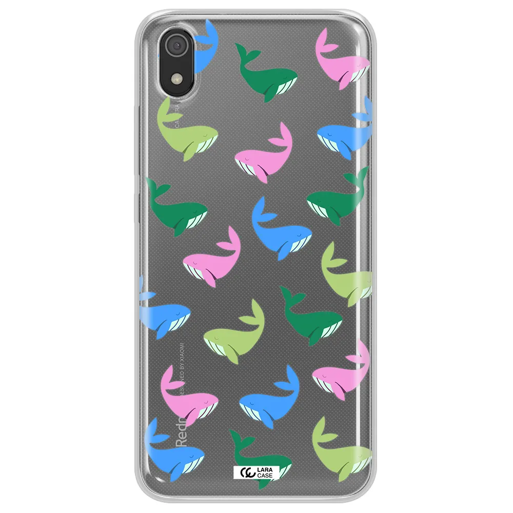 Colorful Whales Xiaomi Redmi 7A Clear TPU Case