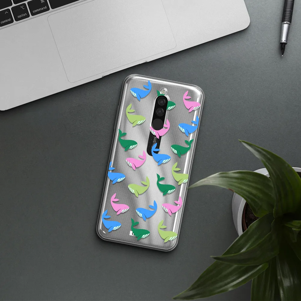Colorful Whales Xiaomi Redmi 8 Clear Tpu Case