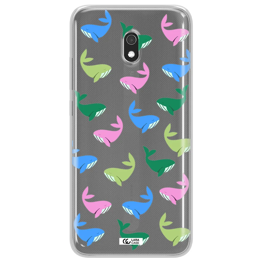 Colorful Whales Xiaomi Redmi 8A Clear TPU Case