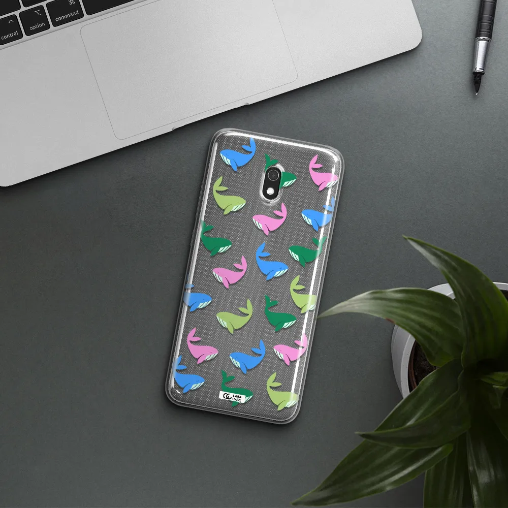 Colorful Whales Xiaomi Redmi 8A Clear TPU Case