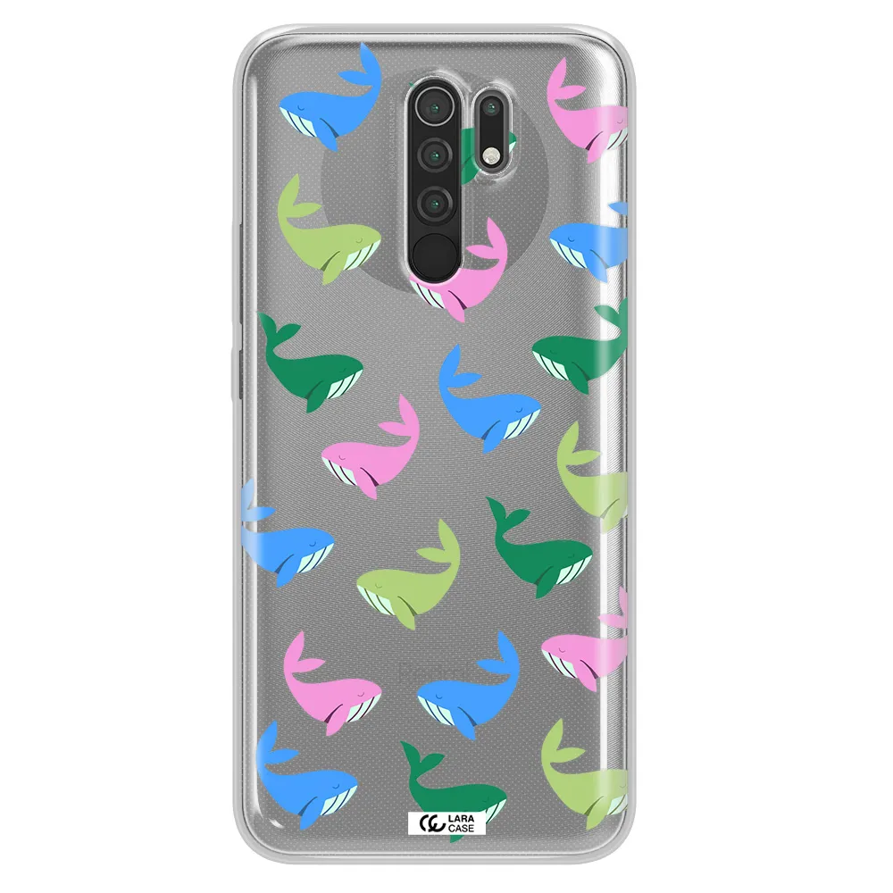 Colorful Whales Xiaomi Redmi 9 Clear TPU Case