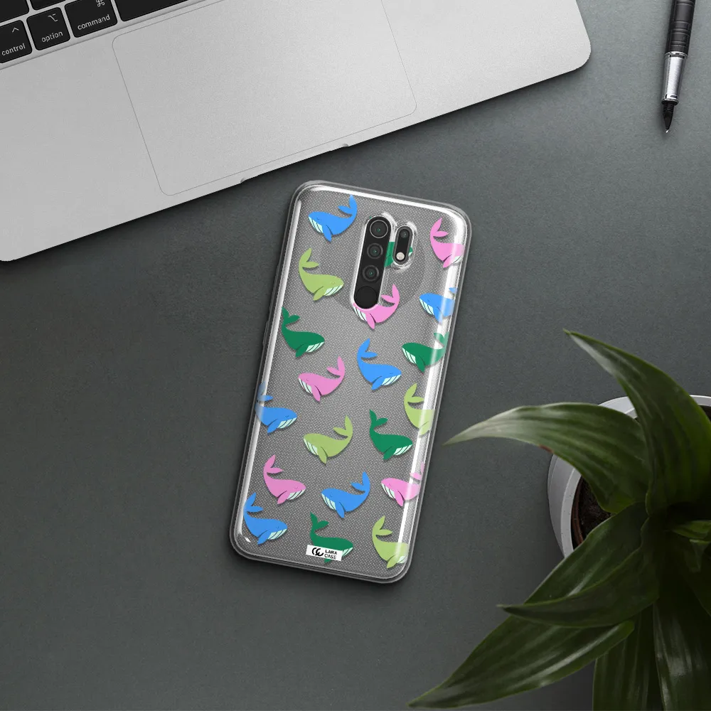 Colorful Whales Xiaomi Redmi 9 Clear TPU Case
