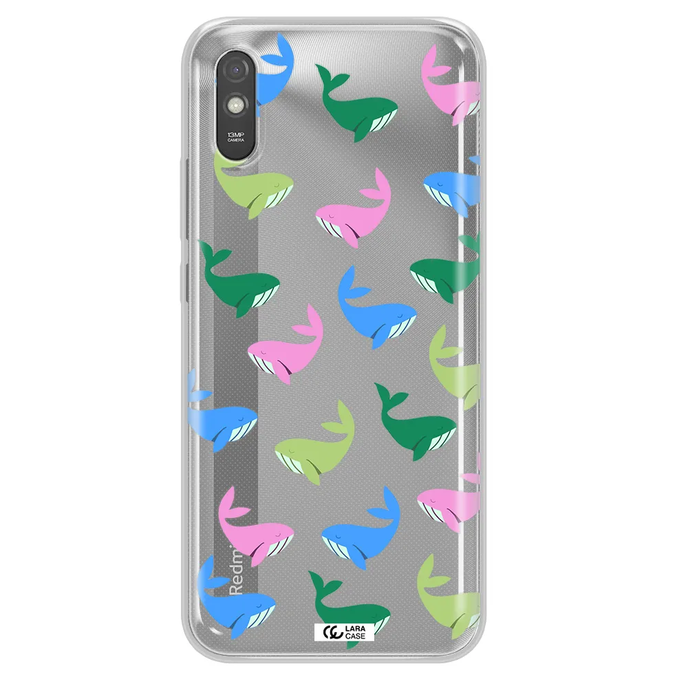 Colorful Whales Xiaomi Redmi 9A Clear TPU Case