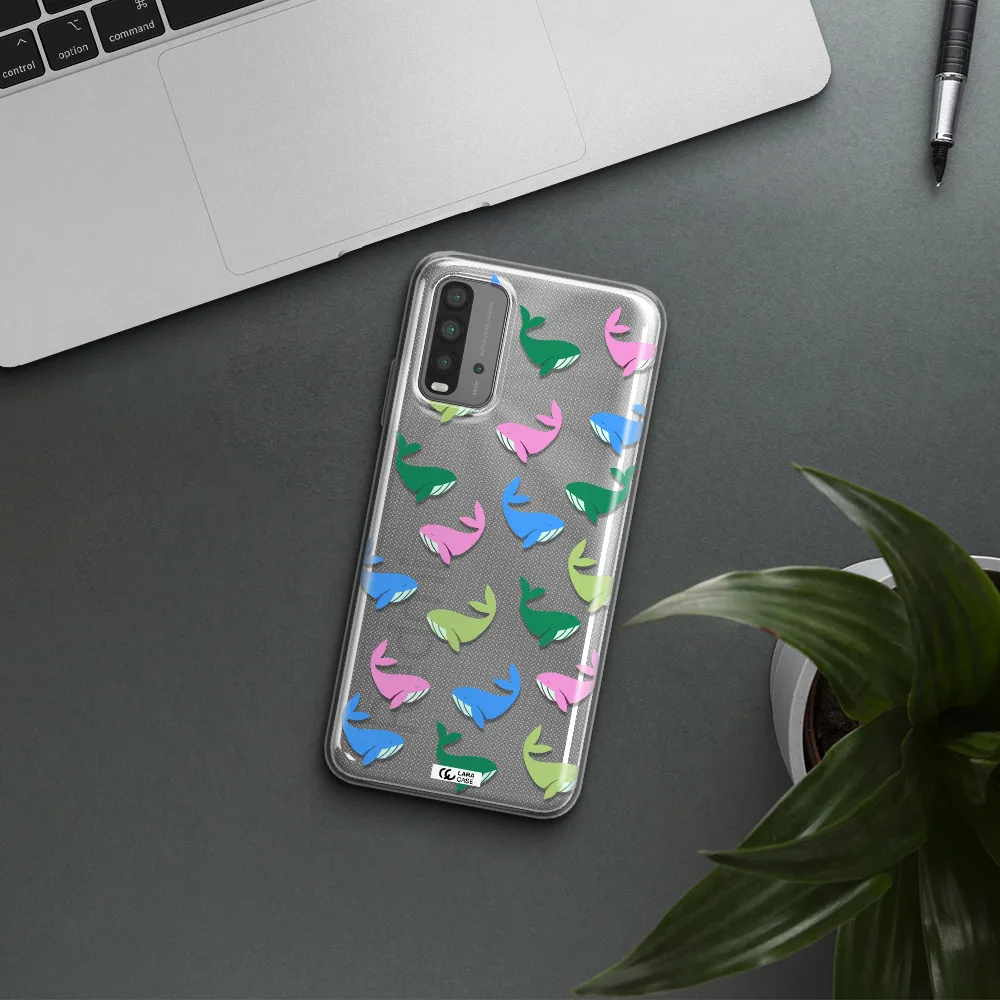 Colorful Whales Xiaomi Redmi 9T Clear TPU Case