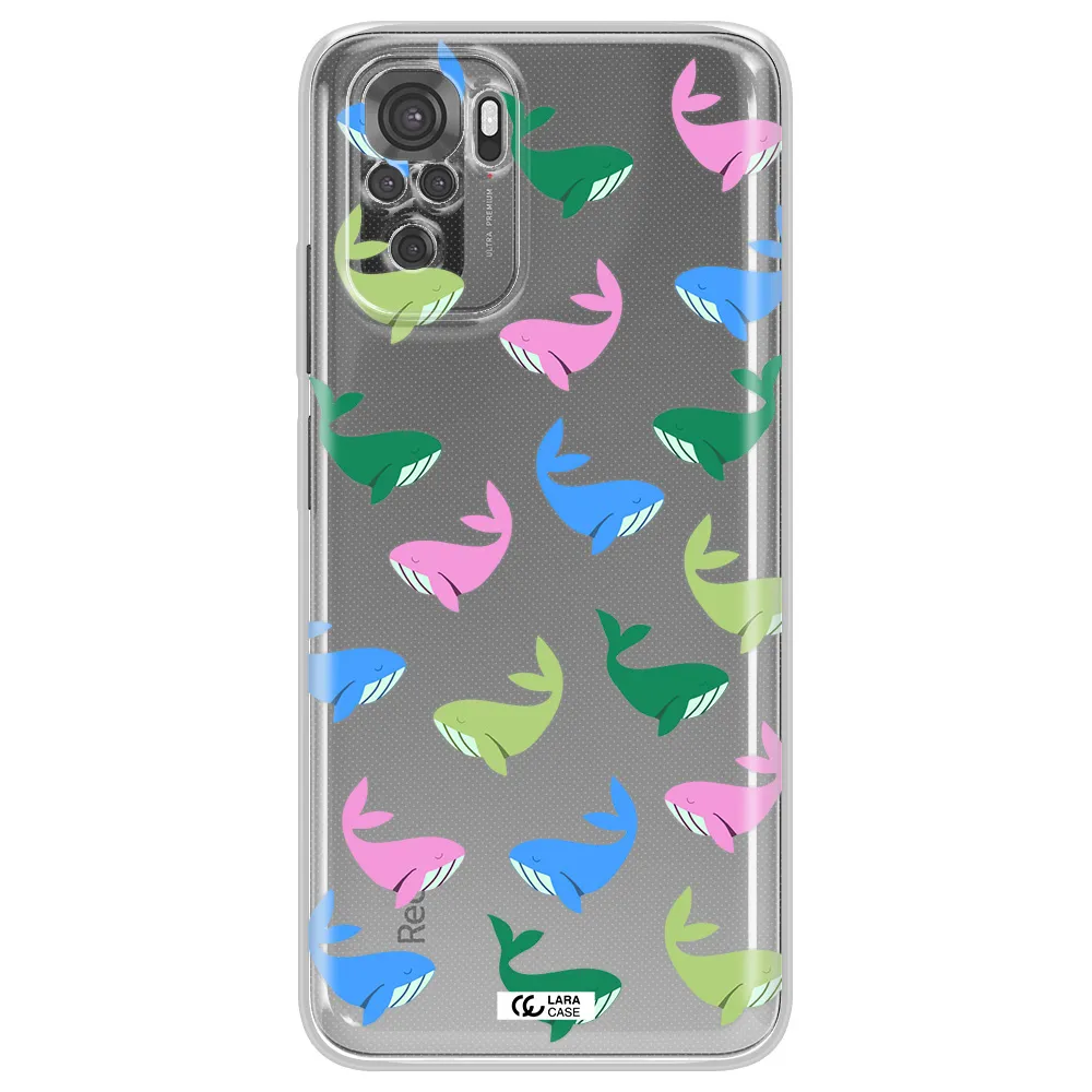 Colorful Whales Xiaomi Redmi Note 10S Clear Tpu Case