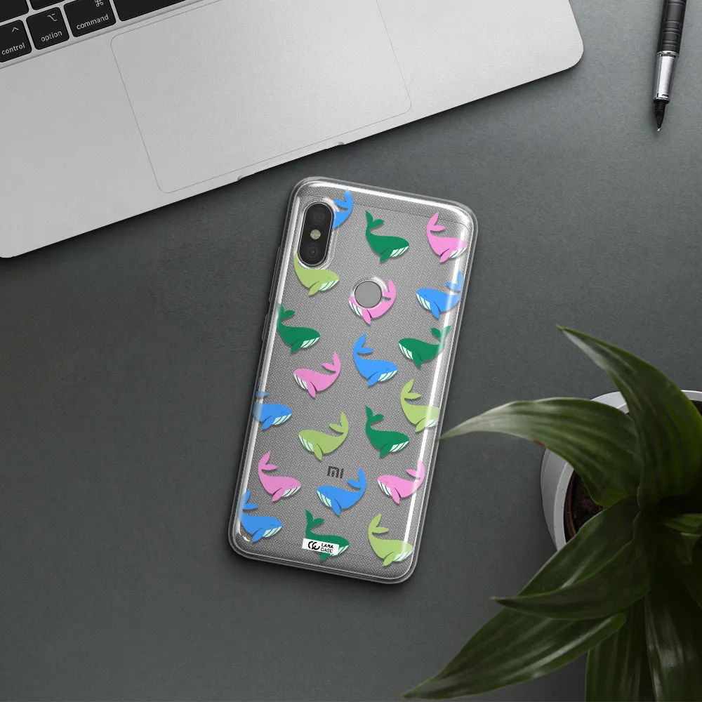Colorful Whales Xiaomi Redmi Note 6 Pro Clear TPU Case