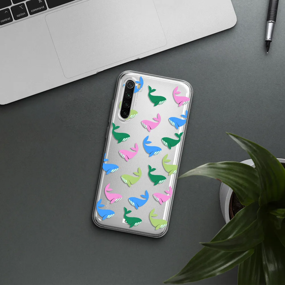 Colorful Whales Xiaomi Redmi Note 8T Clear Tpu Case