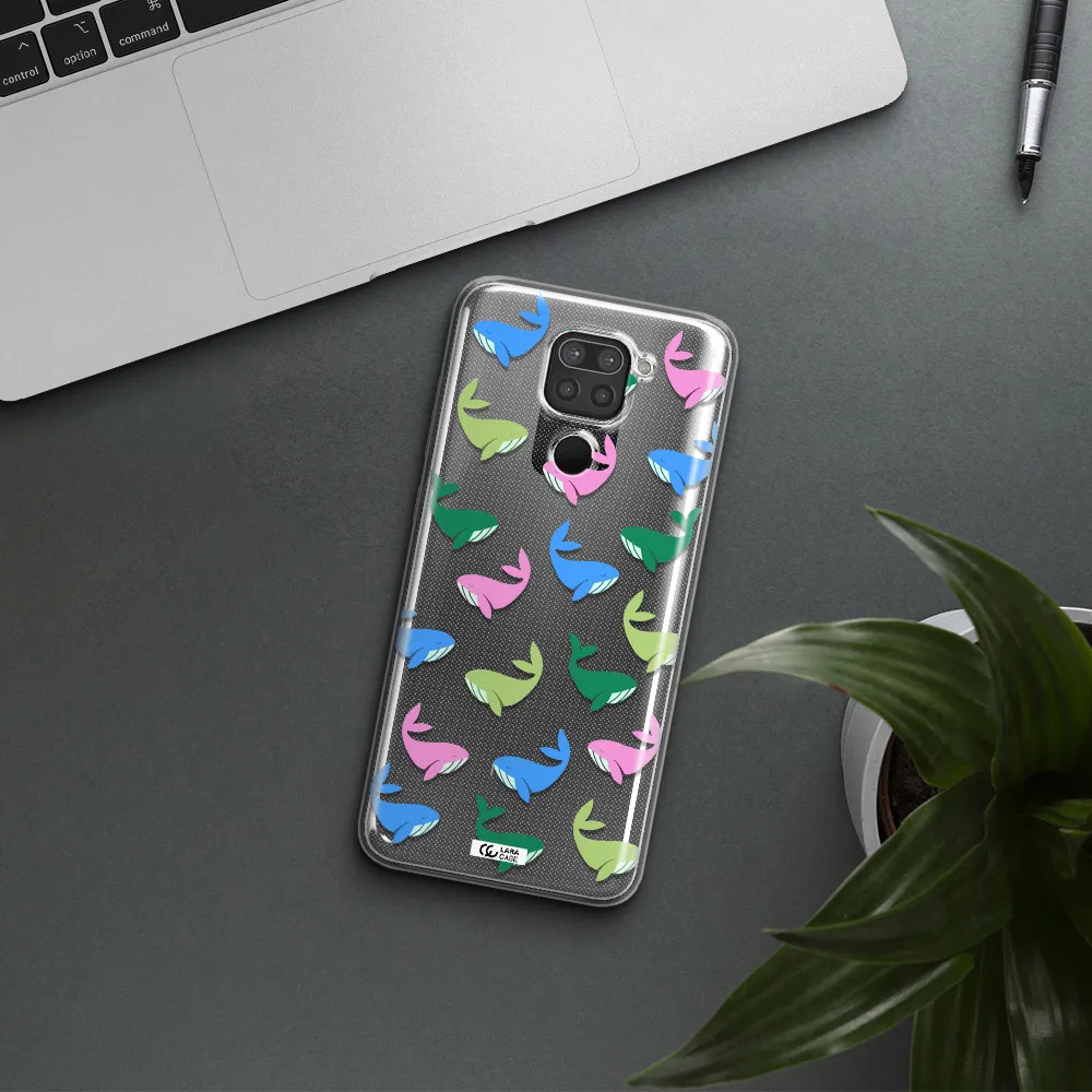 Colorful Whales Xiaomi Redmi Note 9 Clear TPU Case