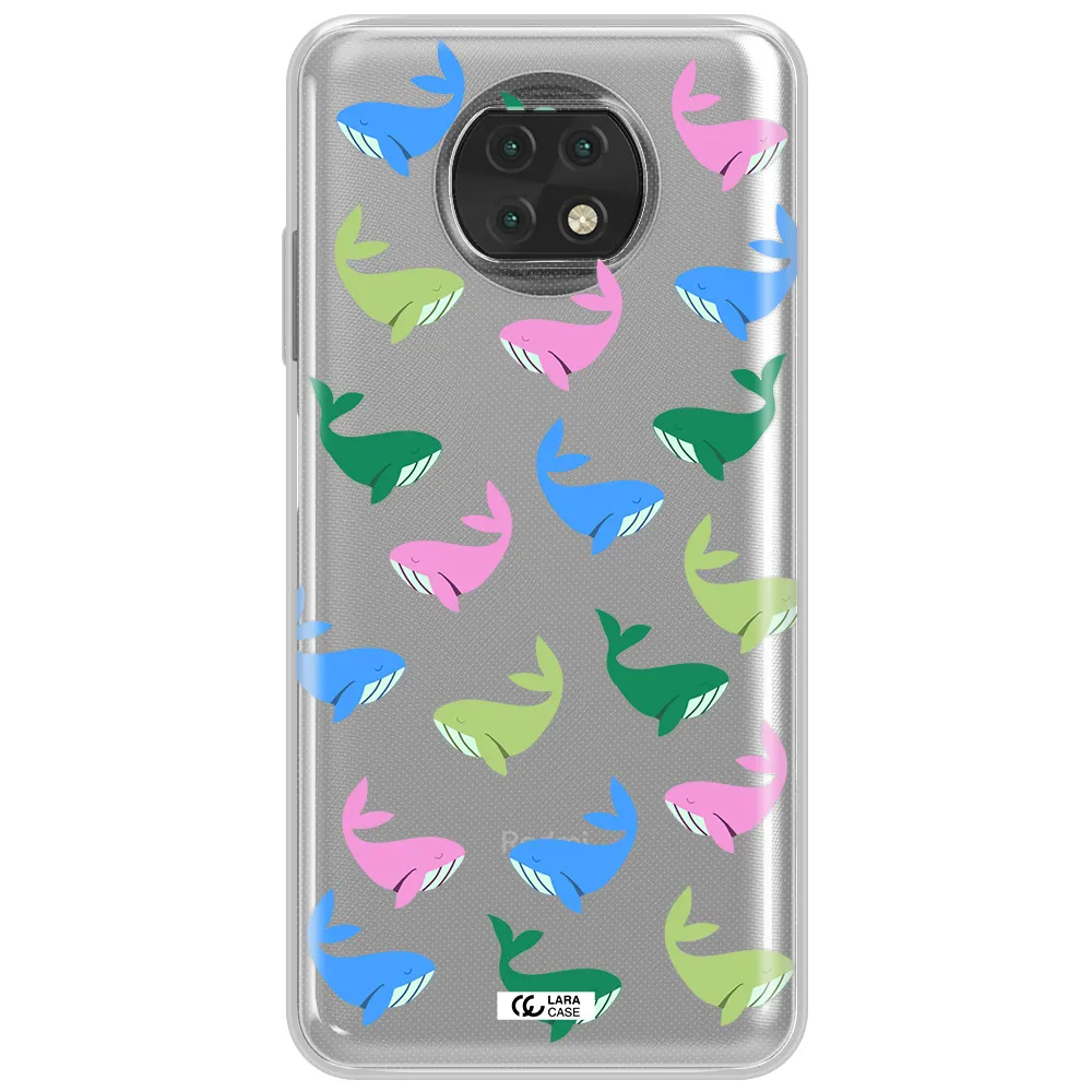 Colorful Whales Xiaomi Redmi Note 9T Clear Tpu Case