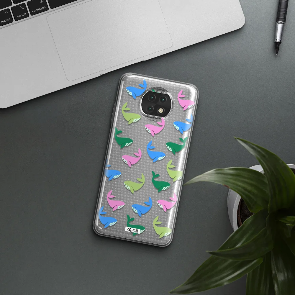 Colorful Whales Xiaomi Redmi Note 9T Clear Tpu Case