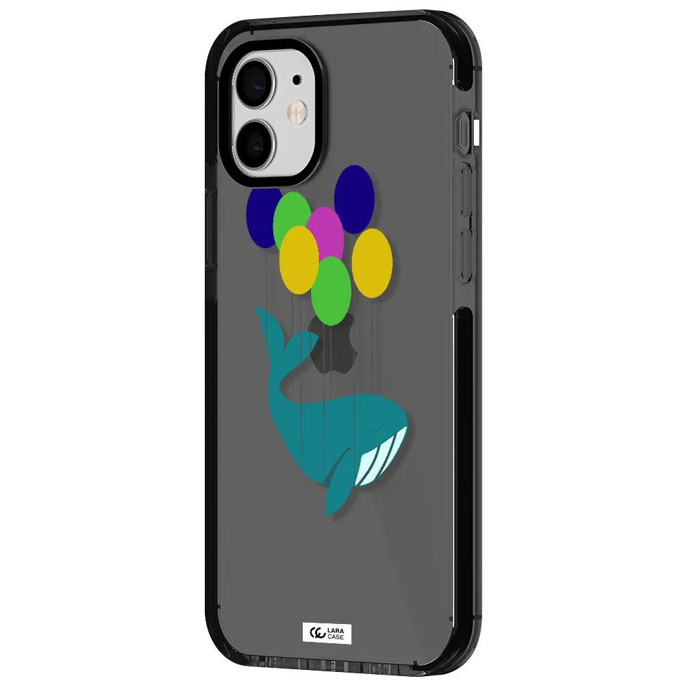 Flying Whale Apple iPhone 11 impact Smoke Black Case