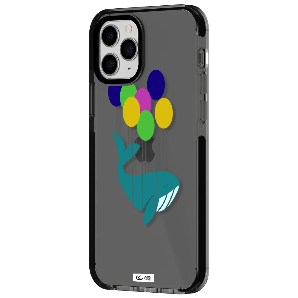 Flying Whale Apple iPhone 11 pro impact Smoke Black Case