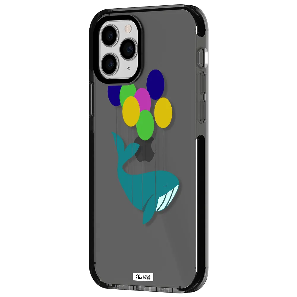 Flying Whale Apple iPhone 11 pro max impact Smoke Black Case