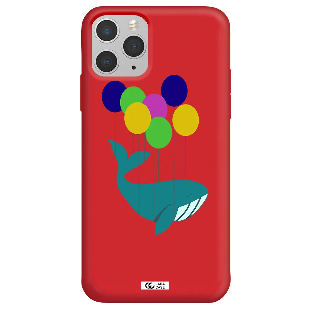 Flying Whale Apple iPhone 11 pro max Silicone Imperial Red Case