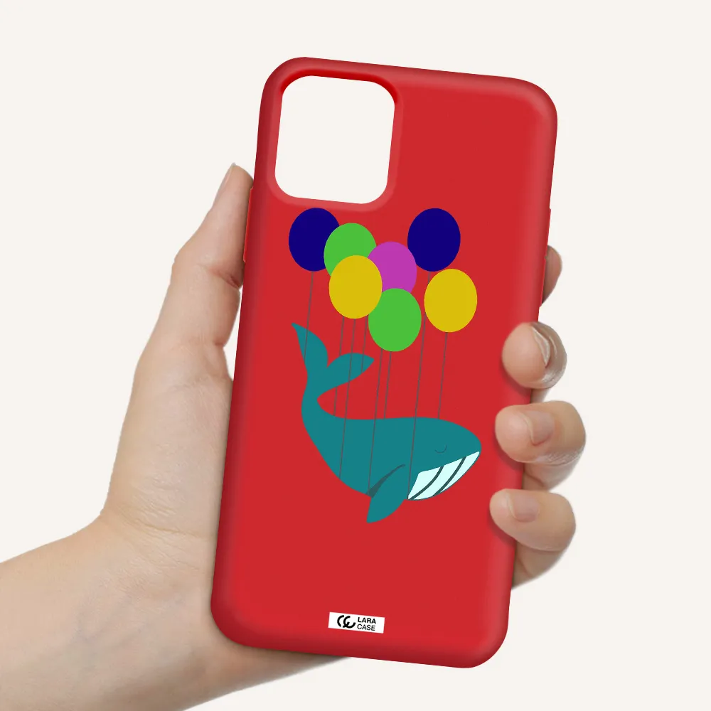 Flying Whale Apple iPhone 11 pro max Silicone Imperial Red Case
