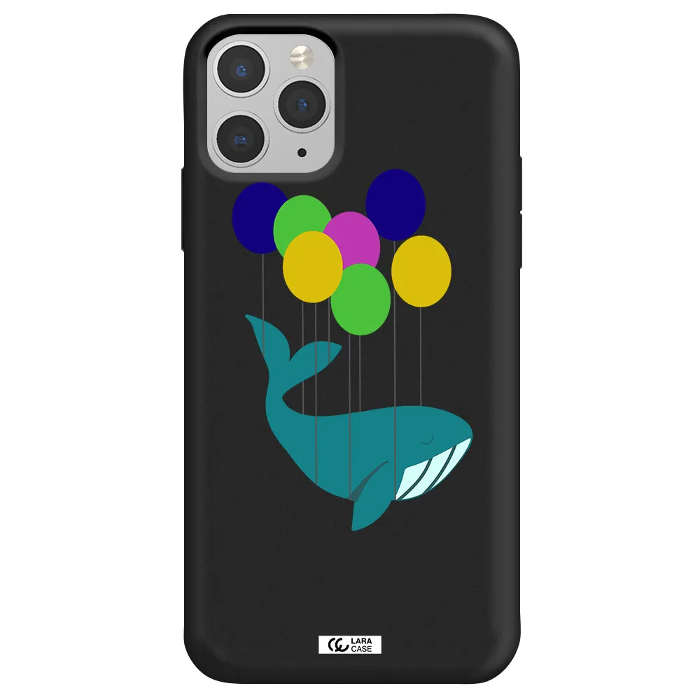 Flying Whale Apple iPhone 11 pro Silicone black Case