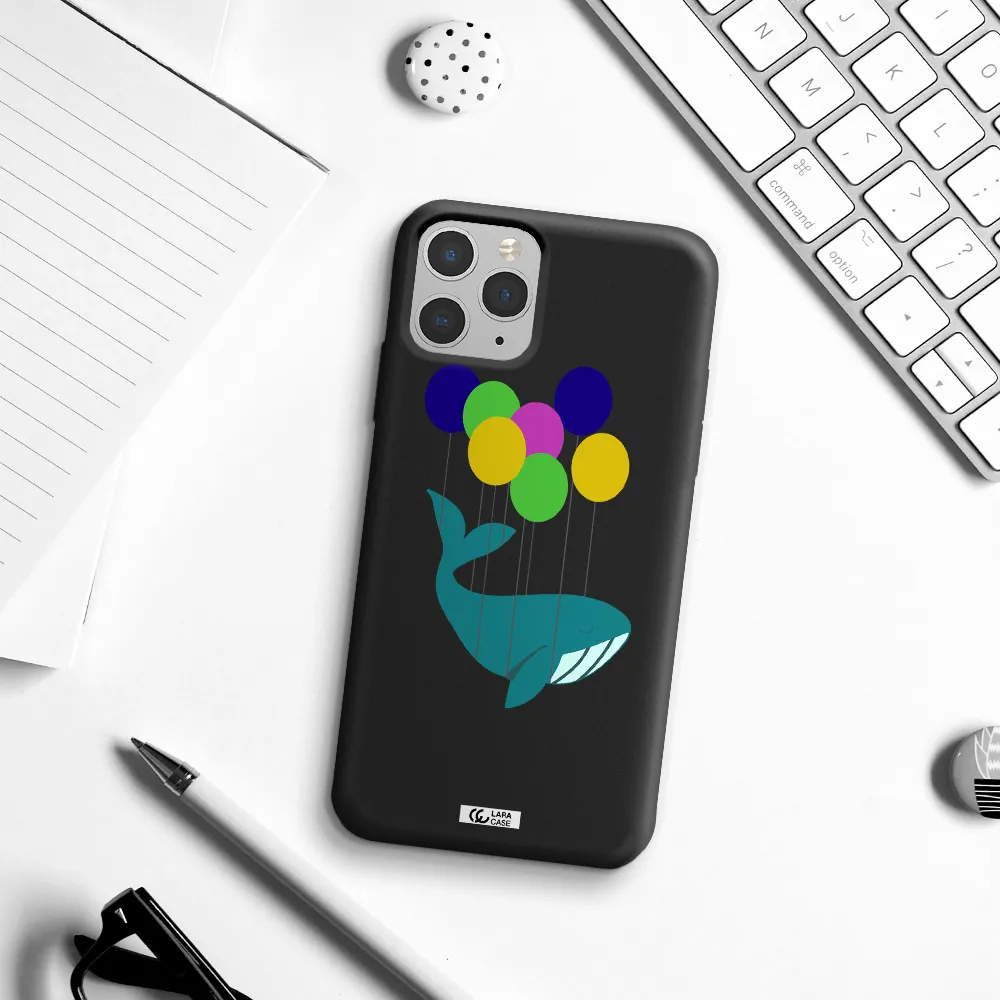 Flying Whale Apple iPhone 11 pro Silicone black Case