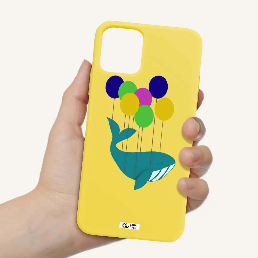 Flying Whale Apple iPhone 11 pro Silicone canary yellow Case