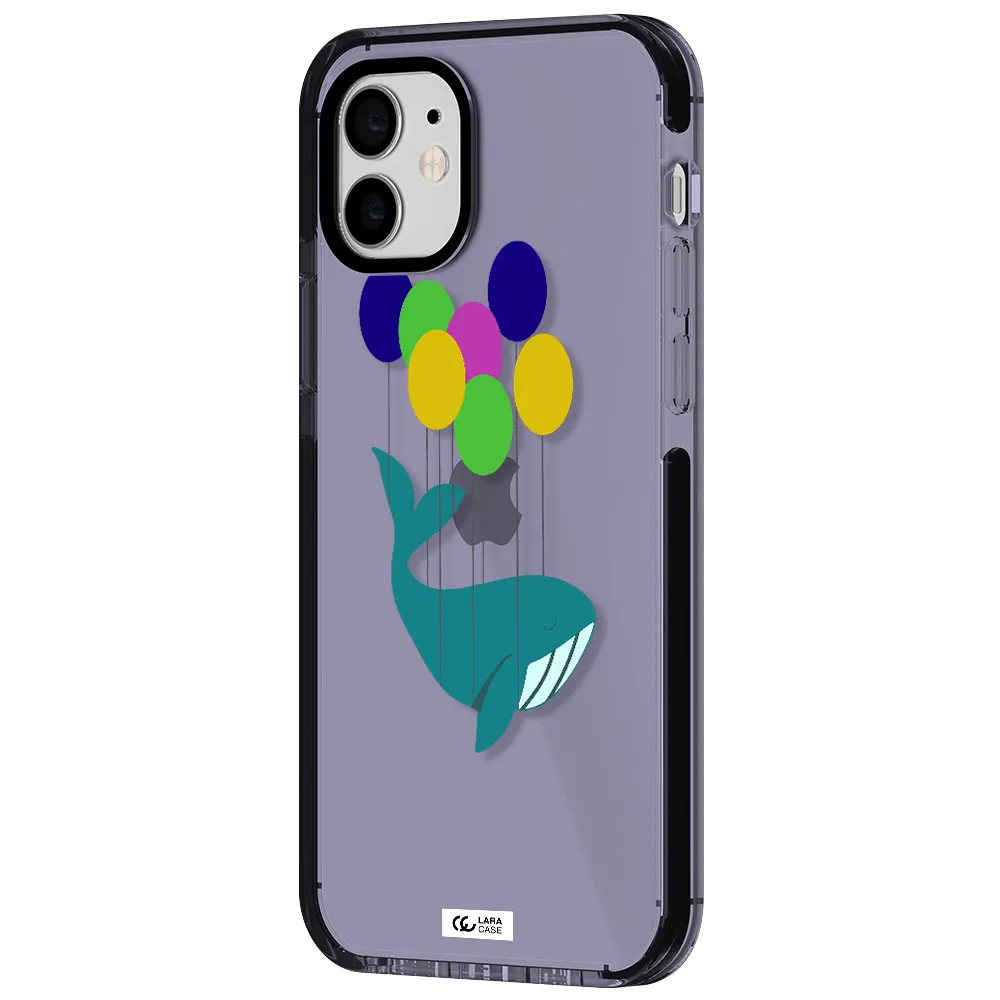 Flying Whale Apple iPhone 12 impact Lilac Case