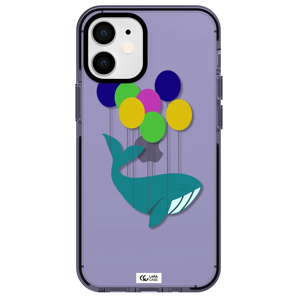 Flying Whale Apple iPhone 12 mini impact Lilac Case