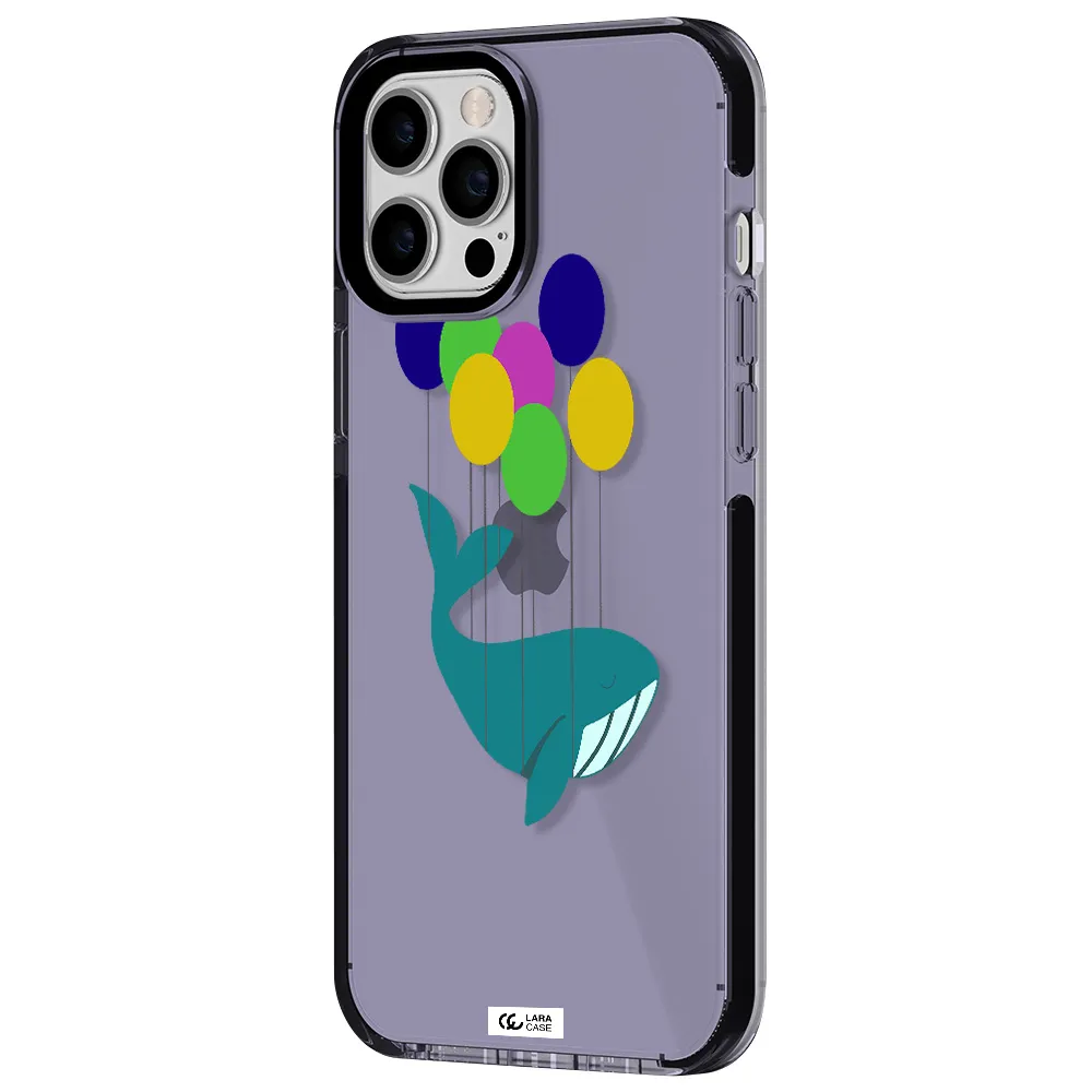 Flying Whale Apple iPhone 12 pro max impact Lilac Case
