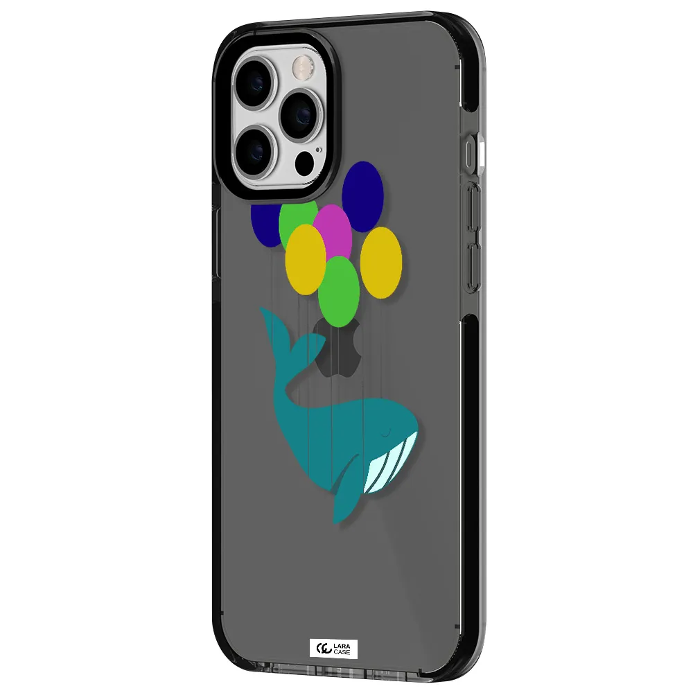 Flying Whale Apple iPhone 12 pro max impact Smoke Black Case