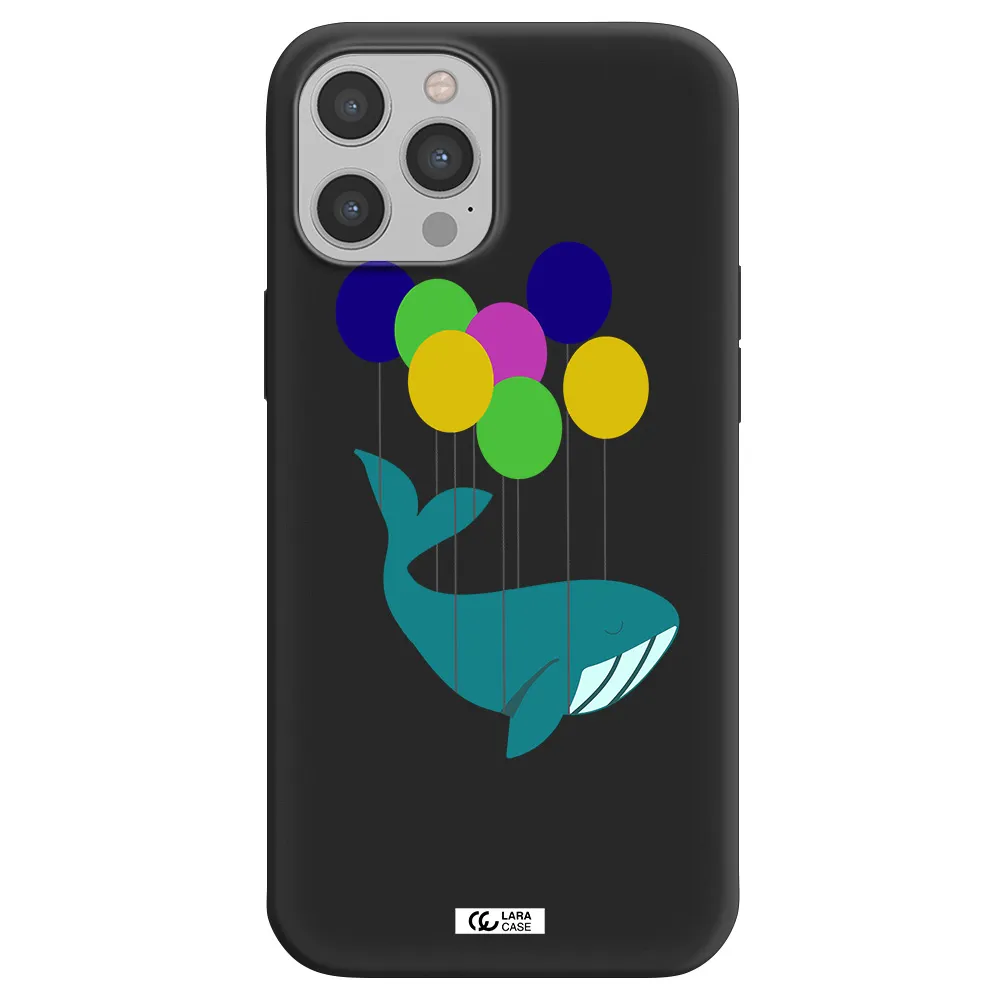 Flying Whale Apple iPhone 12 pro max Silicone black Case
