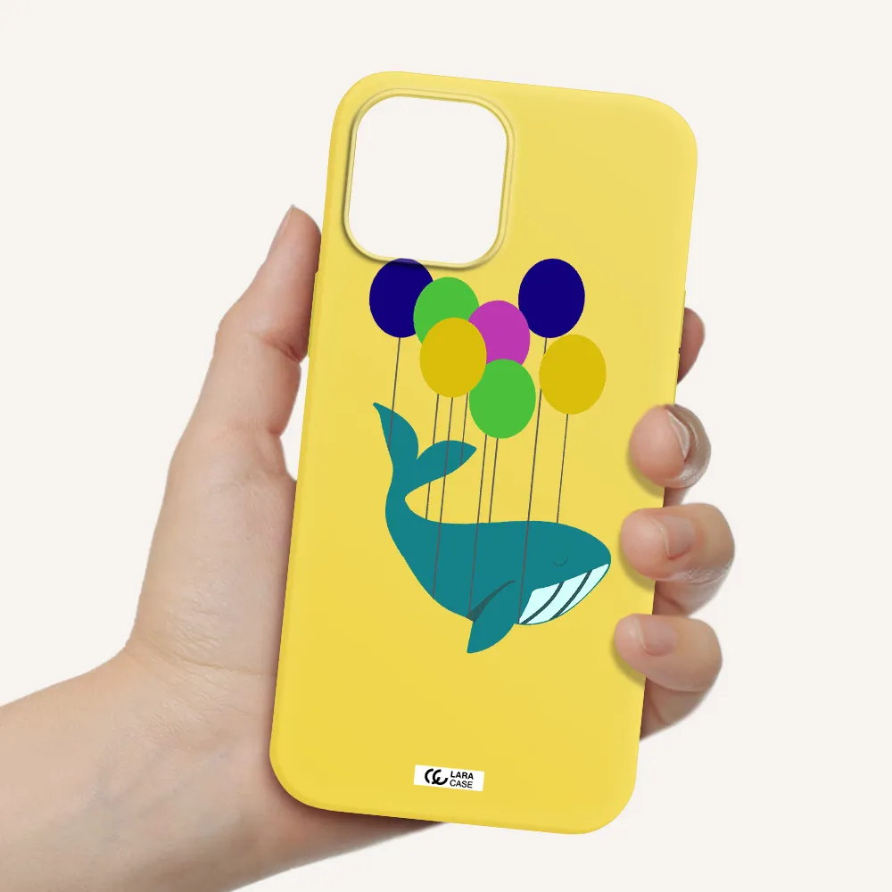 Flying Whale Apple iPhone 12 pro max Silicone canary yellow Case
