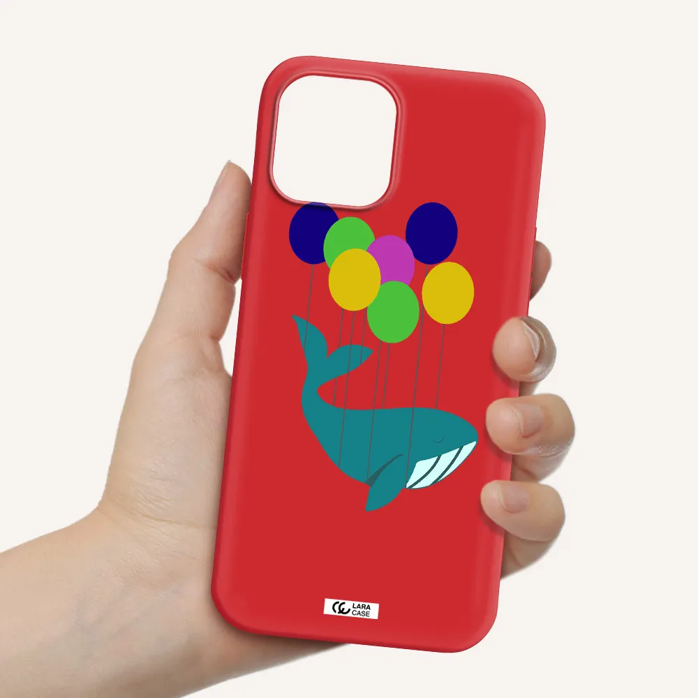 Flying Whale Apple iPhone 12 pro max Silicone Imperial Red Case