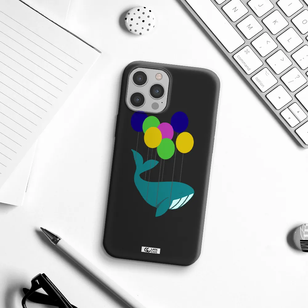 Flying Whale Apple iPhone 12 pro Silicone black Case