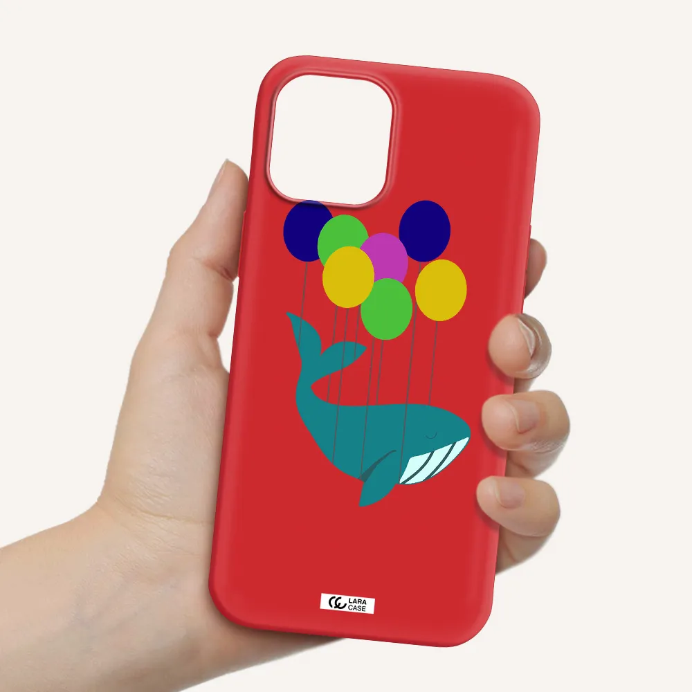 Flying Whale Apple iPhone 12 pro Silicone Imperial Red Case